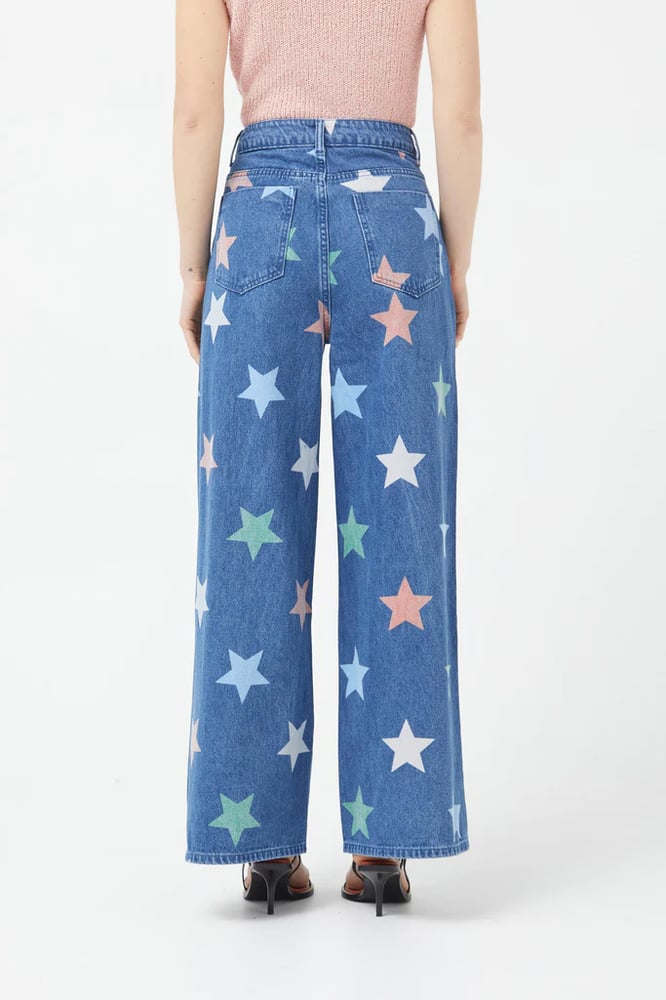 Image of Jeans estampado de estrellas