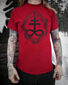 OTOH Sigil t-shirt - black print on red