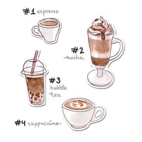 Image 2 of Coffee o'clock stickers