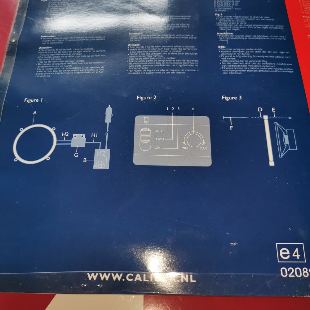 NEON BLEU SUBWOOFER CALIBER 30cm