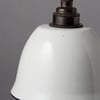 Miniature Bell Enamel Lamp Shade - White