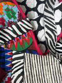 Image 2 of MULTI AND MONCHROME QUILTED LARGE BAG
