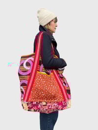 Image 3 of MULTI AND MONCHROME QUILTED LARGE BAG