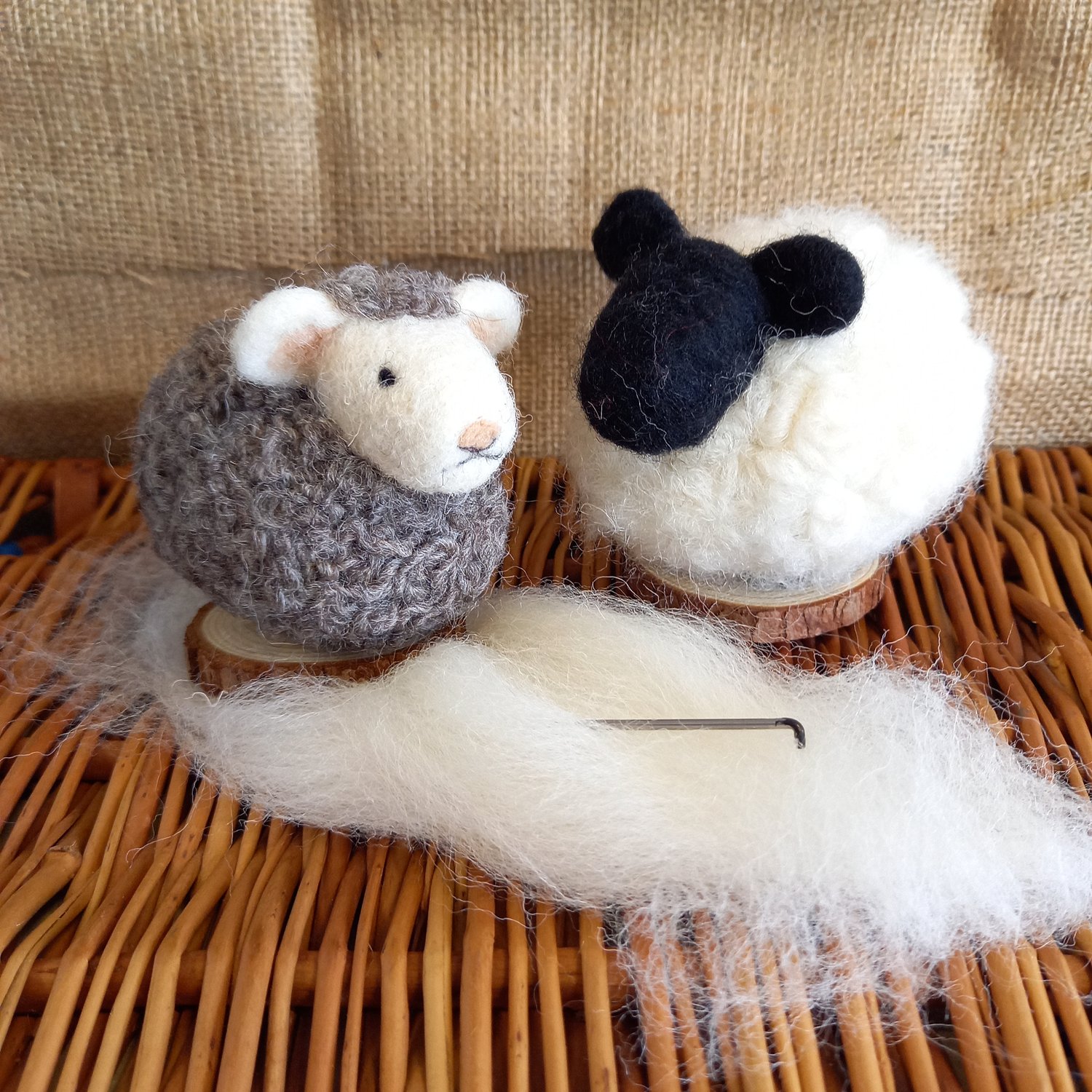 Image of Workshop 20/04/24 - Needle Felting Sheep with The Green Boat