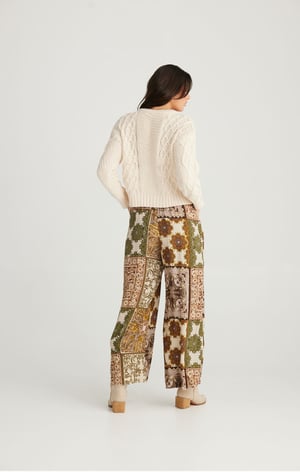 Image of Freedom Pants. Paisley Garden Print. By Talisman the Label.