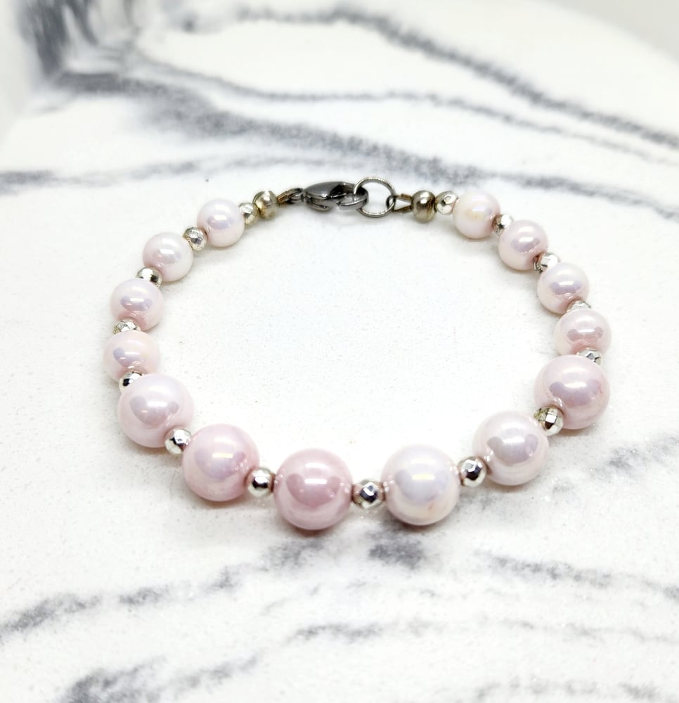 Image of Pink Pearl Bracelet