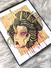 Image 4 of Namakubi Geisha Head Print (8x10")