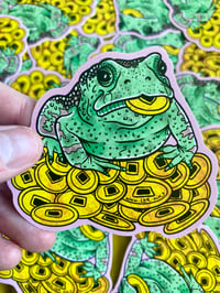 Image 4 of Money Frog 3" Lucky Sticker 