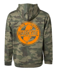 Image 2 of New Jersey Hardcore CAMO w/ Bright orange hoodie 