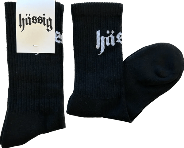 Image of basic logo socks black