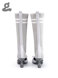 Image 3 of Grey Ballet Stockings High Heel
