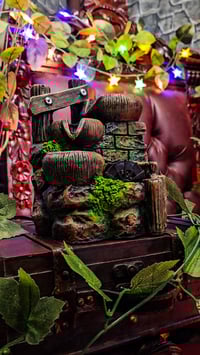 Image 4 of 👑The Armored Kingdom Merlin's Serenity Spring Tabletop Fountain ⛲️ 