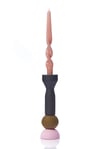Tall Modernist Candlestick - Olive