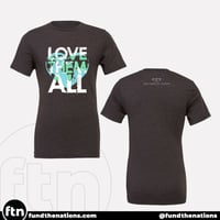 Image 2 of Love Them All crew - Bella + Canvas Jersey Tee 3001 