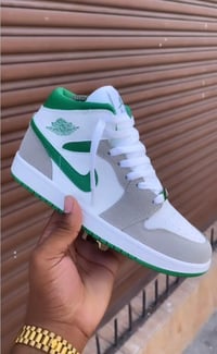 Image 1 of AJ Mids Grey Green 