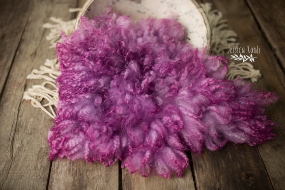 Image of Vibrant Plum hand felted fur