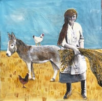 Image 1 of An original mixed media painting on gallery canvas 