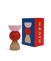 Modernist Candlestick - Tomato Red