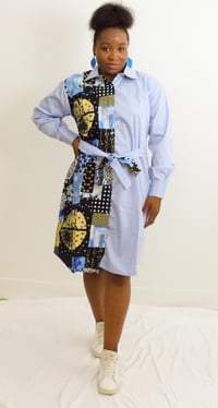 Image 1 of Half-Half Tie Dress