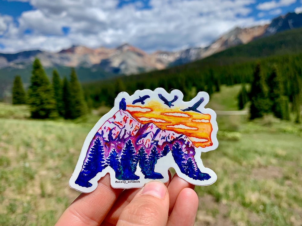 Bear Silhouette Sticker