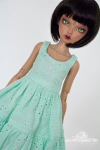 Image 5 of LIMITED - minty green spring dress for MNF/PetiteMarionette girls