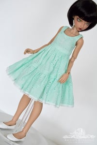 Image 4 of LIMITED - minty green spring dress for MNF/PetiteMarionette girls