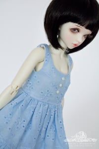Image 3 of LIMITED - sky blue spring dress for MNF/PetiteMarionette girls