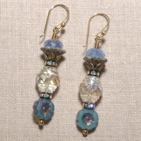 Image 2 of Victorian Style Flower Bead Earrings