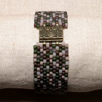 Image 3 of Peyote Stitch Bracelet with Magnetic Clasp