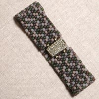 Image 2 of Peyote Stitch Bracelet with Magnetic Clasp
