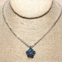 Image 4 of Anodized Niobium Chainmaille Star Pendant on Stainless Steel Chain