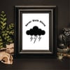 Black Cloud Art Print