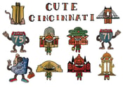 Image of Cute Cincinnati Characters (Print)