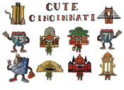 Image of Cute Cincinnati Characters (stickers)