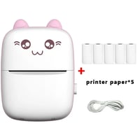 Meow Mini Label Printer Thermal Portable Printers Stickers (inkless)