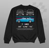 Cars and Clo - BMW E30 M3 Blueprint Sweater Black
