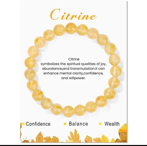 Image of Citrine crystal bracelet 