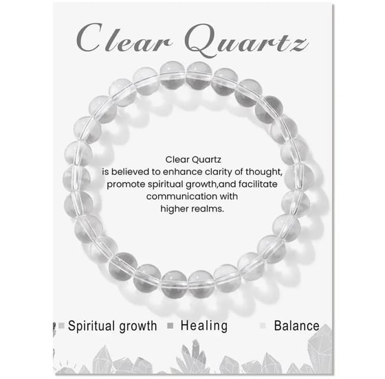 Image of Clear Quartz crystal bracelet 