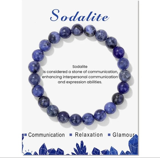 Image of Sodalite crystal bracelet 