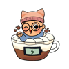 XPGG Cappuccino Charge Sticker (Set of 2)