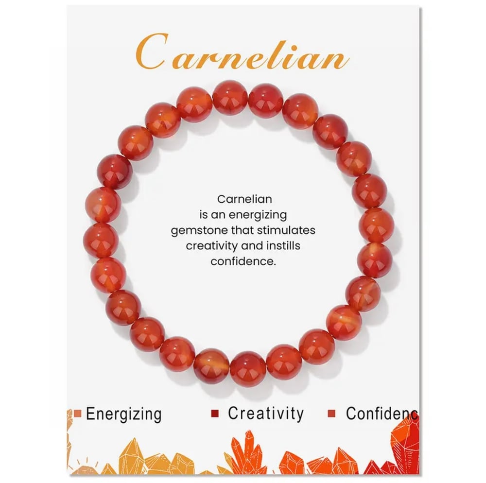 Image of Carnelian crystal bracelet 