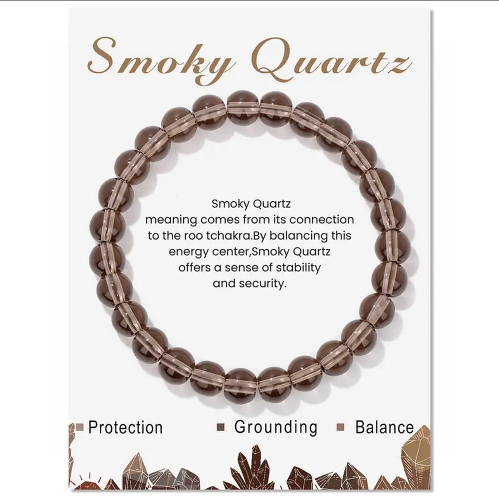 Image of Smoky Quartz crystal bracelet 