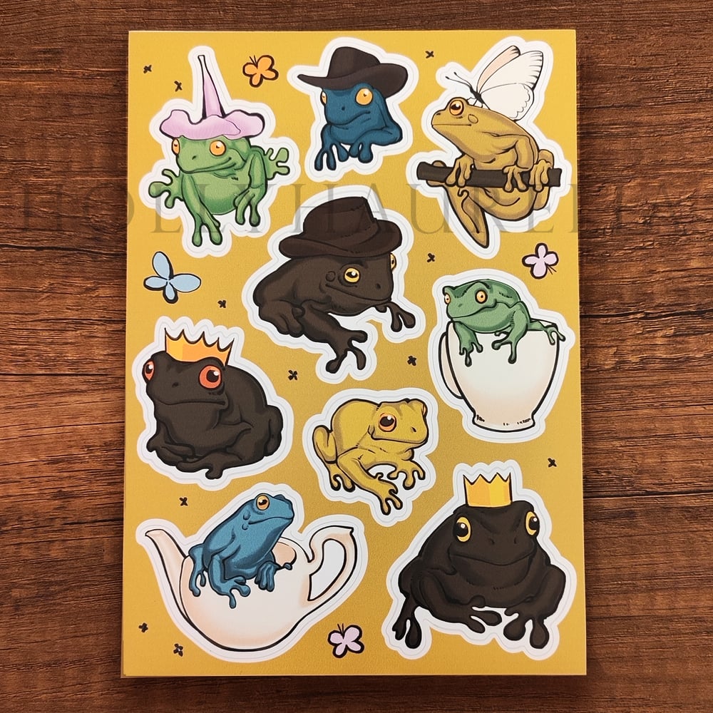 Fancy Frogs stickerpack A5 