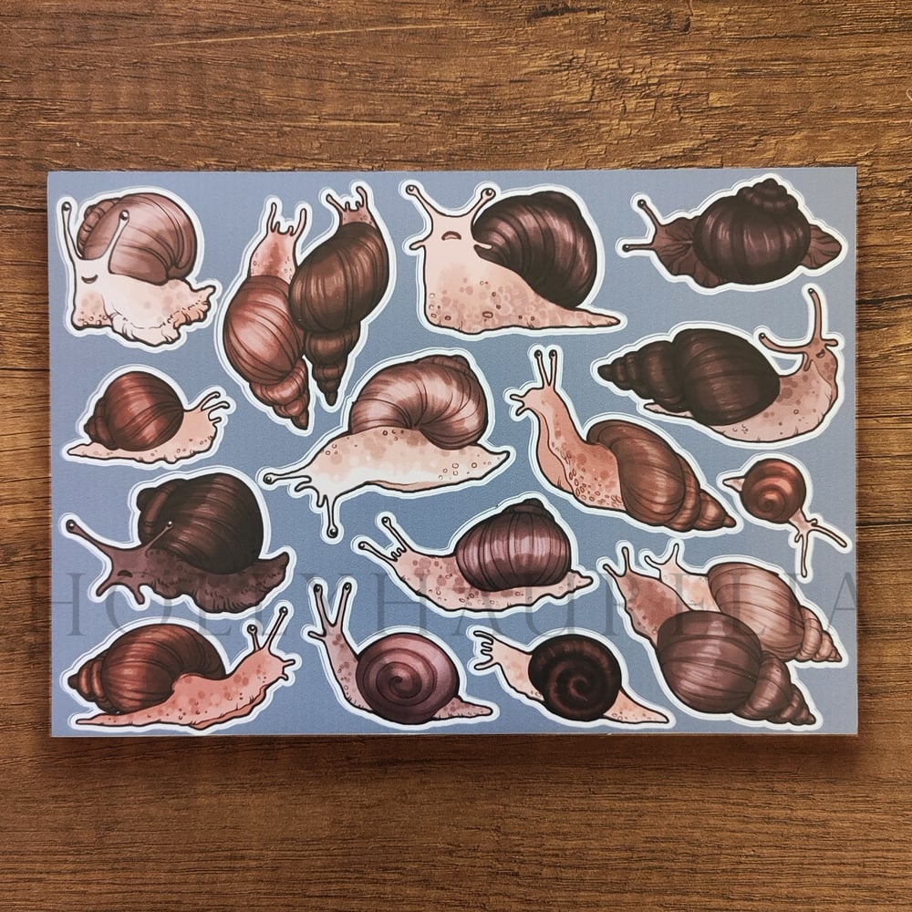 Strolling Snails stickerpack A5