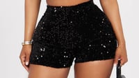 Image 1 of Women Sequins Shorts