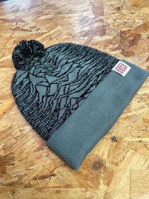 Image of ‘Brooks’ Will Tear You Apart Bobble Hat Grey/Black 