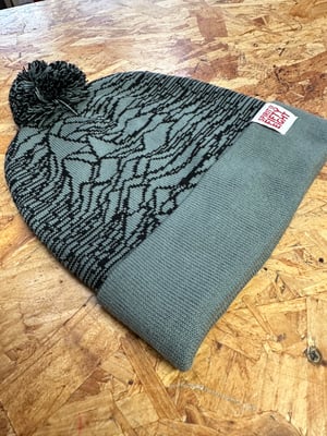 Image of ‘Brooks’ Will Tear You Apart Bobble Hat Grey/Black 