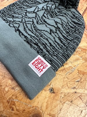 Image of ‘Brooks’ Will Tear You Apart Bobble Hat Grey/Black 