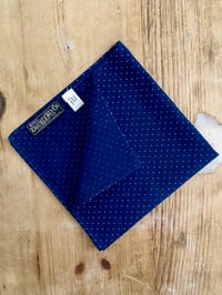 Image 1 of RRL HANDMADE INDIGO COTTON POCKET SQUARE