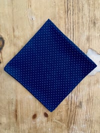 Image 2 of RRL HANDMADE INDIGO COTTON POCKET SQUARE